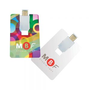 Flip Card USB 2.0 Flash Drive - 1GB